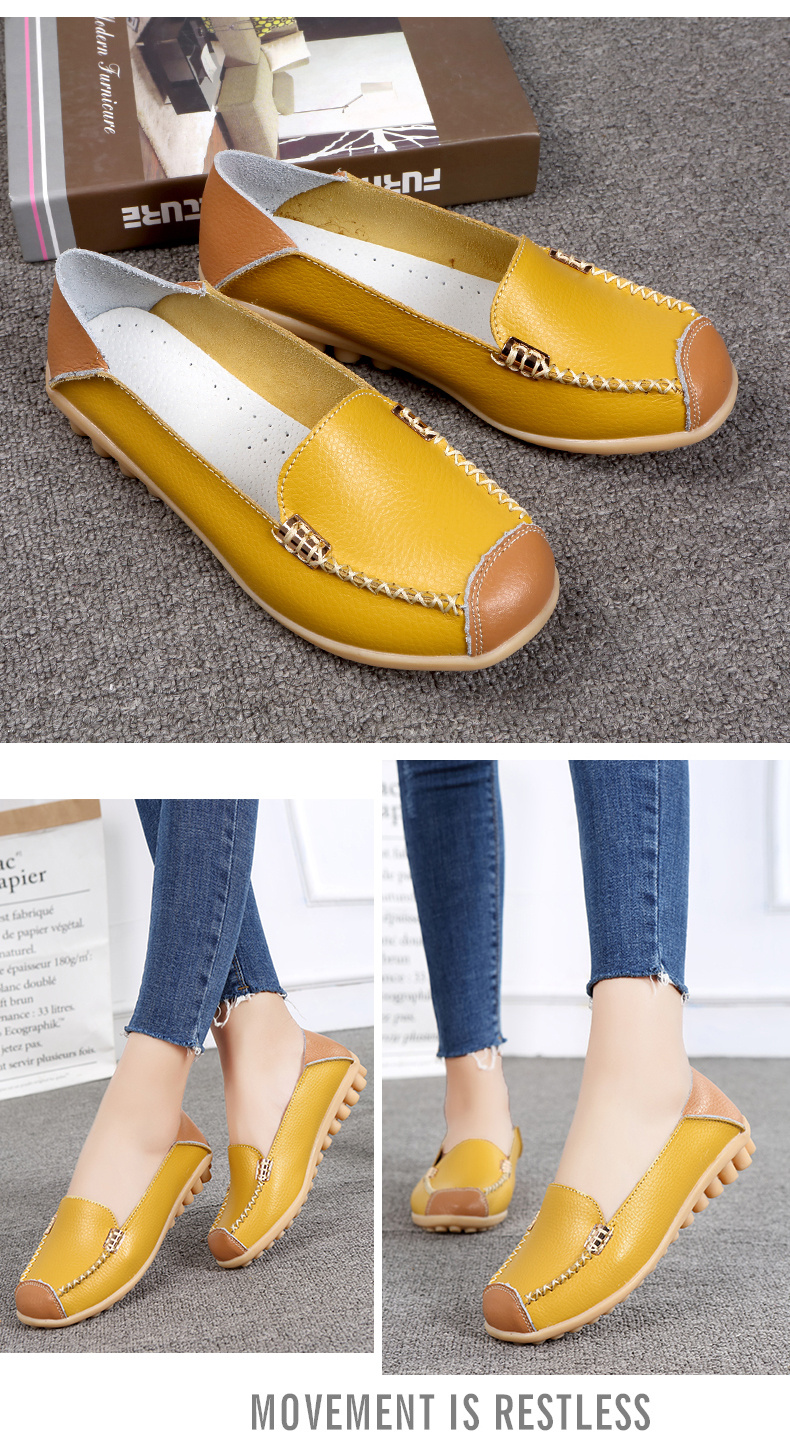 womens low top casual shoes round toe slip on colorblock comfy shoes womens lightweight footwear details 2