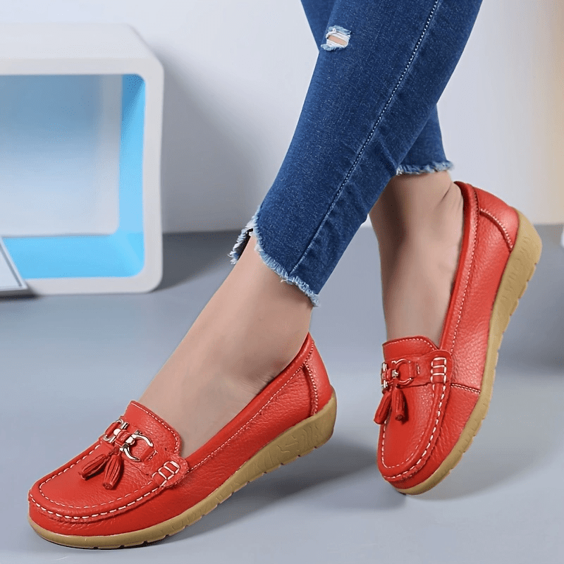 womens metal decor flats shoes non slip lightweight slip on shoes soft sole wedge walking shoes details 6