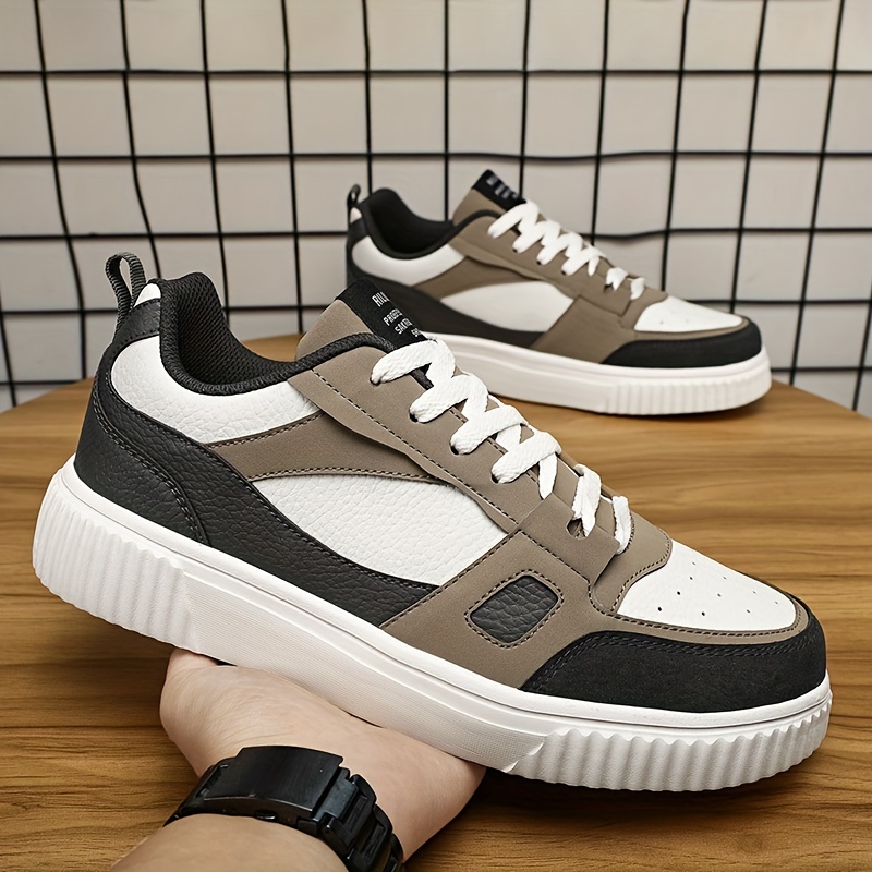 mens trendy skate shoes wear resistant non slip sneakers mens footwear details 4