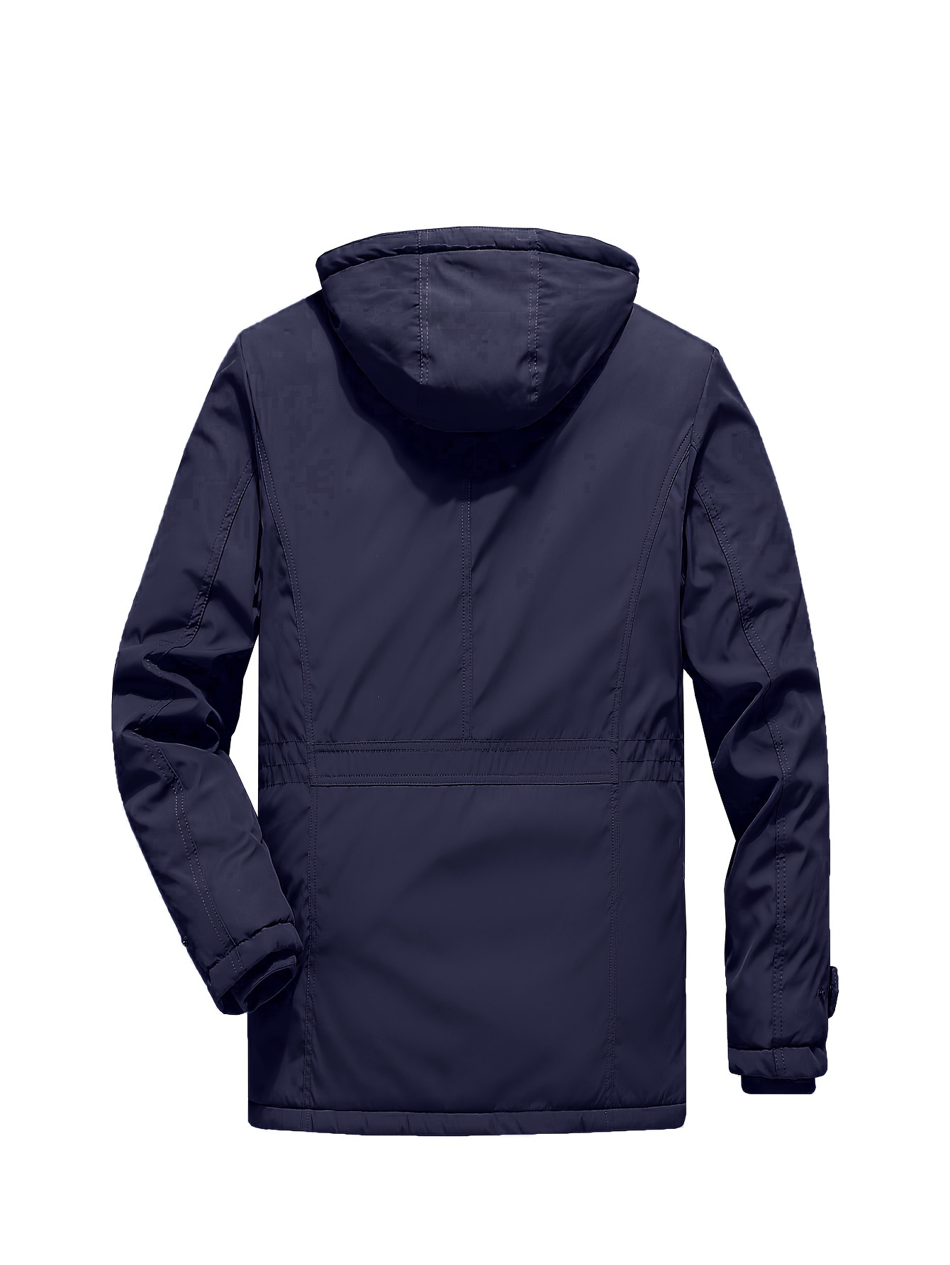 warm fleece flap pocket jacket for fall winter mens casual hooded windbreaker jacket for outdoor climbing camping details 6