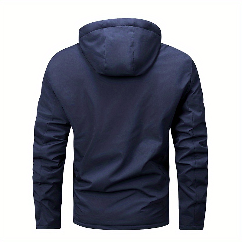 warm fleece hooded jacket mens casual winter jacket coat for outdoor activities details 8