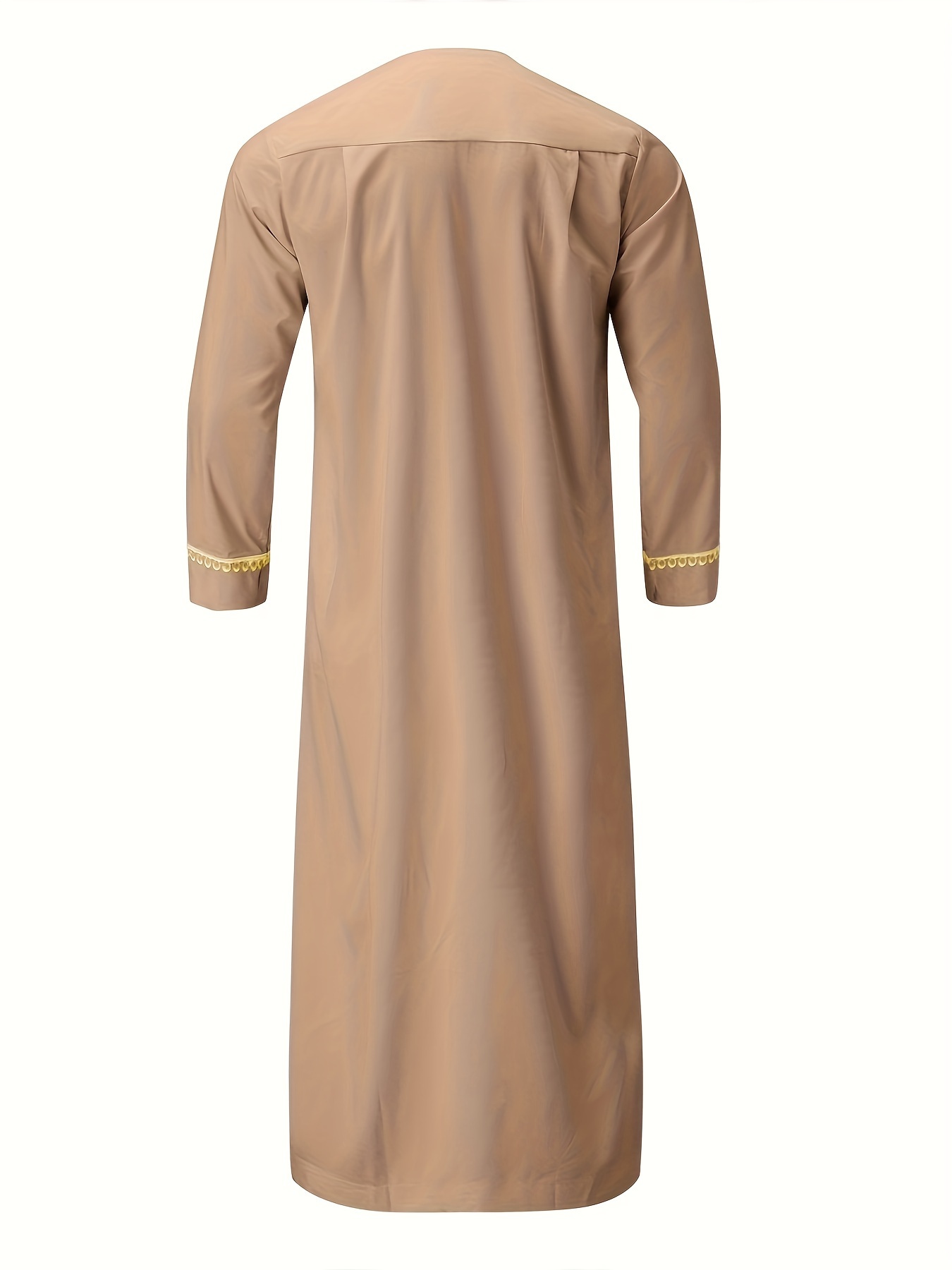 mens saudi arabic thobe jubba dishdasha long sleeve robe islamic dress ramadan muslim dress middle east islamic clothing details 3