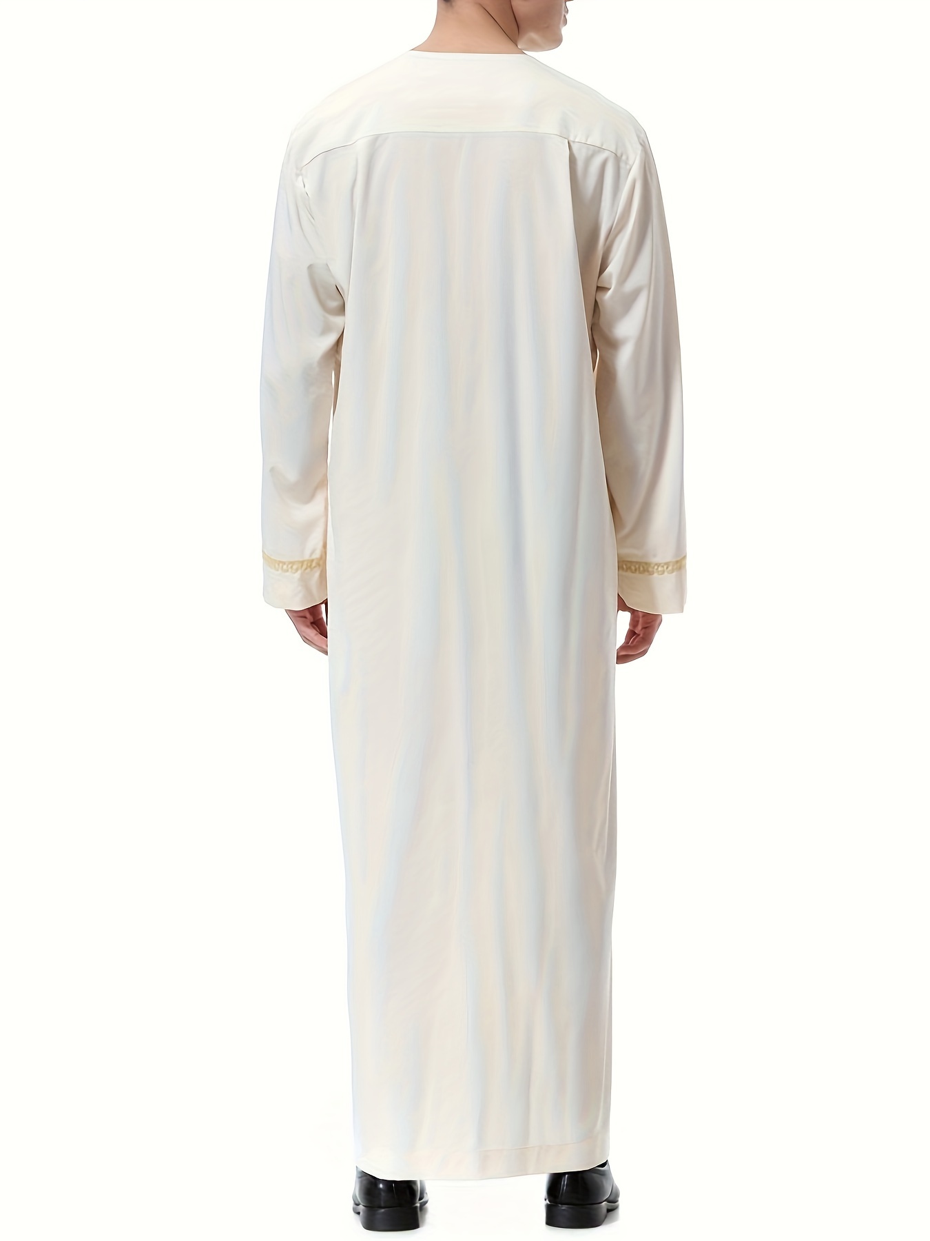 mens saudi arabic thobe jubba dishdasha long sleeve robe islamic dress ramadan muslim dress middle east islamic clothing details 11