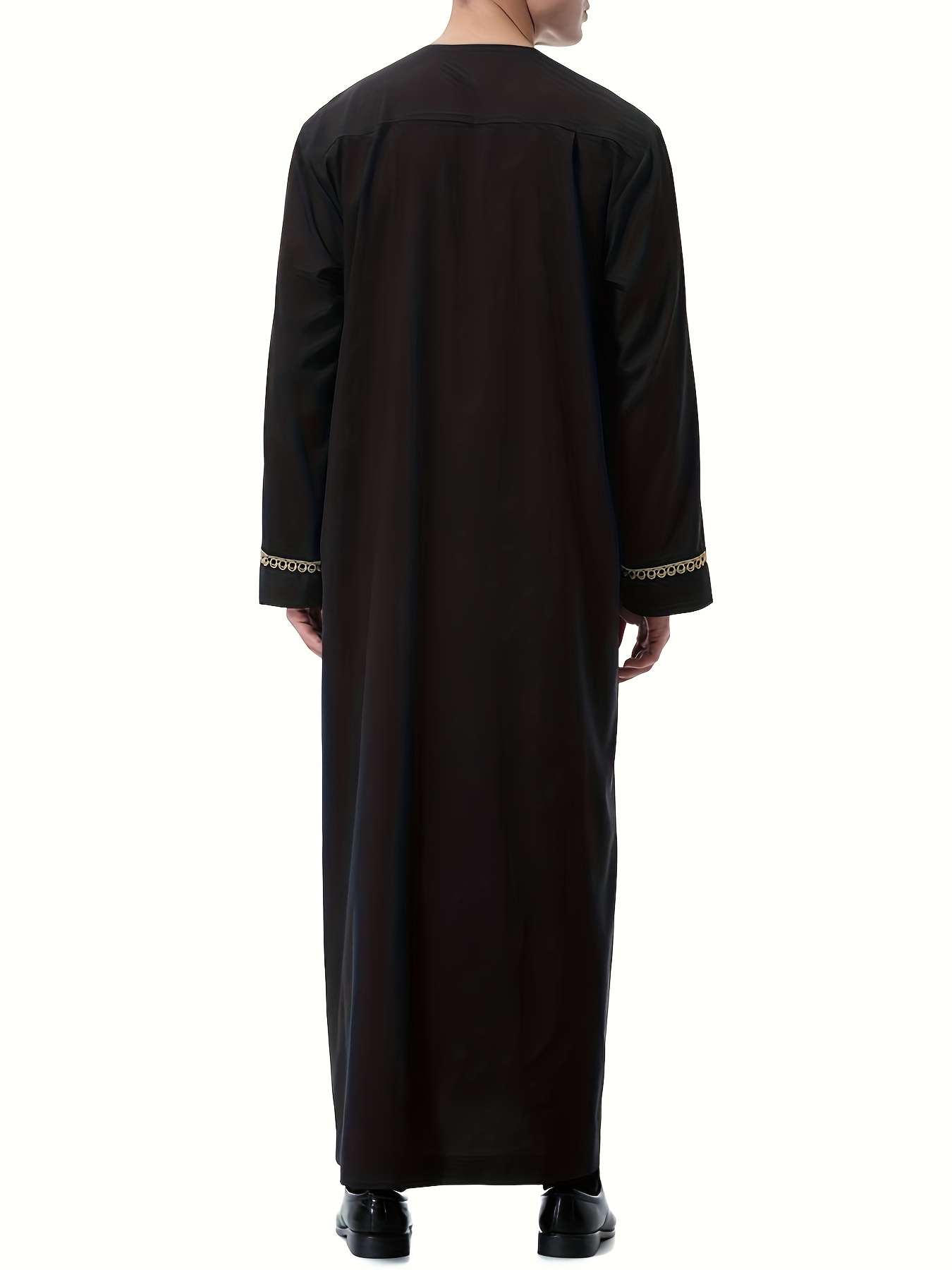 mens saudi arabic thobe jubba dishdasha long sleeve robe islamic dress ramadan muslim dress middle east islamic clothing details 15