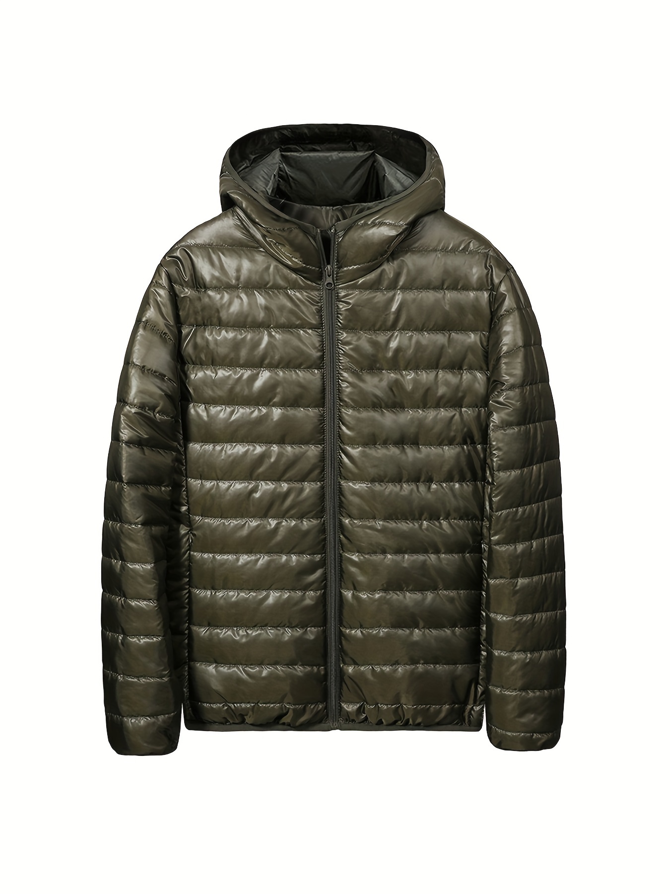 mens all match warm padded jacket for fall winter hooded winter coat details 5