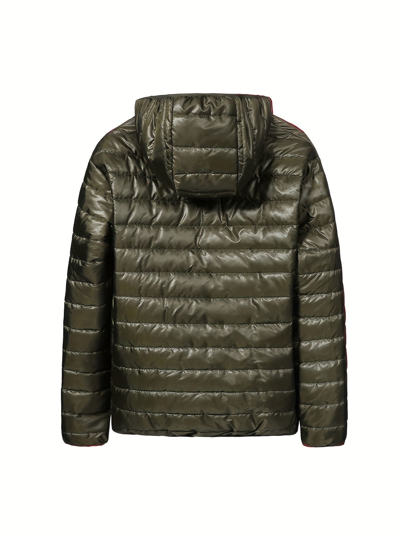 mens all match warm padded jacket for fall winter hooded winter coat details 6