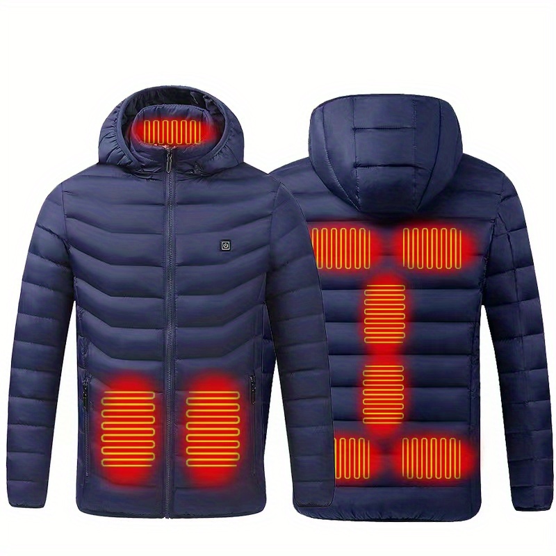 lightweight warm heating cotton padded coat casual zip up lightweight jacket coat for fall winter without battery and power bank details 3