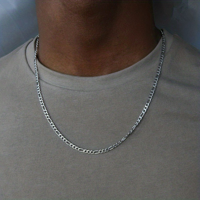 hot selling mens long chain necklace hip hop trendy cool handsome sweater chain simple and versatile jewelry details 1