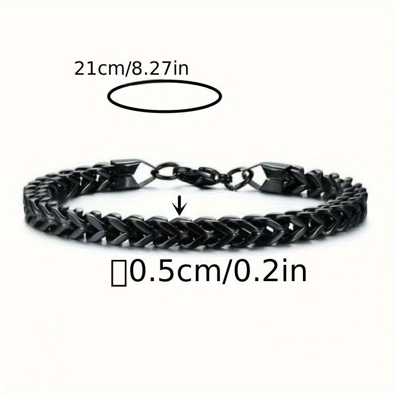 titanium steel mens bracelet stainless steel jewelry personality gift mens bracelet details 5