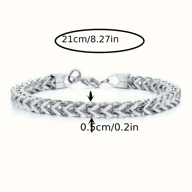 titanium steel mens bracelet stainless steel jewelry personality gift mens bracelet details 6