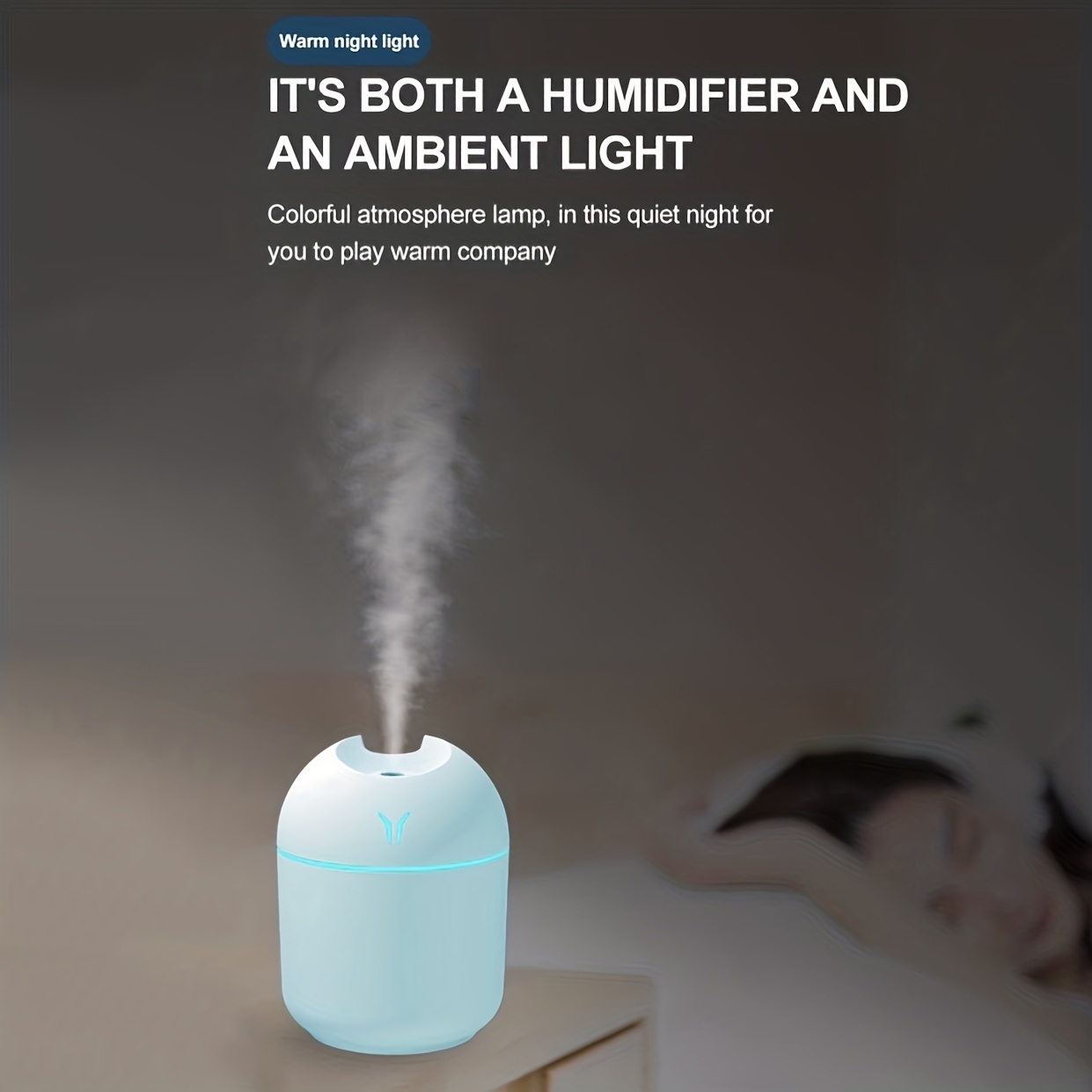 essential oil diffuser-1pc white pink blue humidifiers for bedroom humidifier humidifiers humidifiers for large room essential oil diffuser quiet cool mist for home and plants last up to 4 hours details 3