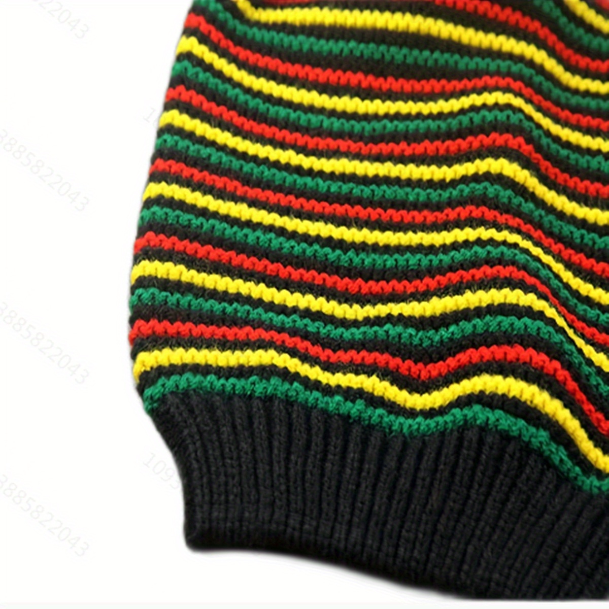 multicolour knit beanie-multicolour knit beanie rainbow striped oversize baggy hat slouch cap unisex coldproof ski hats for men women winter details 8