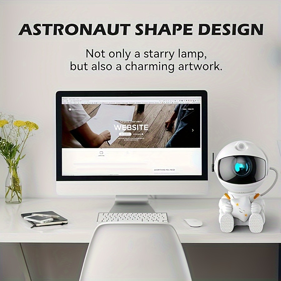 astronaut galaxy star projector night light 2023 upgrade galaxy light projector with timer and remote control bedroom decor aesthetic home decoration gifts for birthday christmas thanksgiving white valentine new year details 9