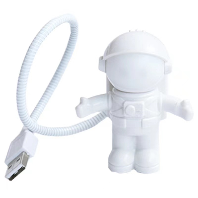 new spaceman astronaut usb nightlight led computer keyboard light soft light eye protection plug and play details 4