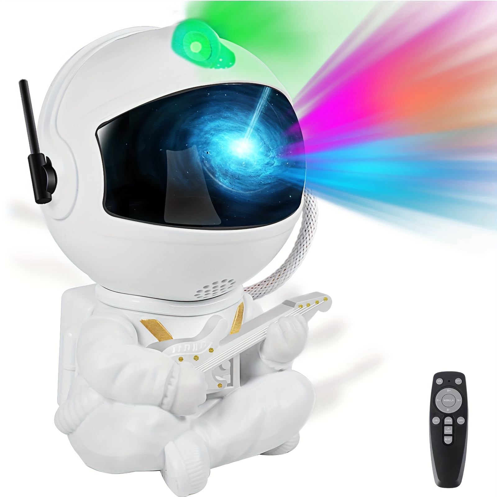 1pc astronaut milky way projection lamp with remote control usb power cord planet projection lamp night light suitable for adult game room home theater ceiling room decoration details 0