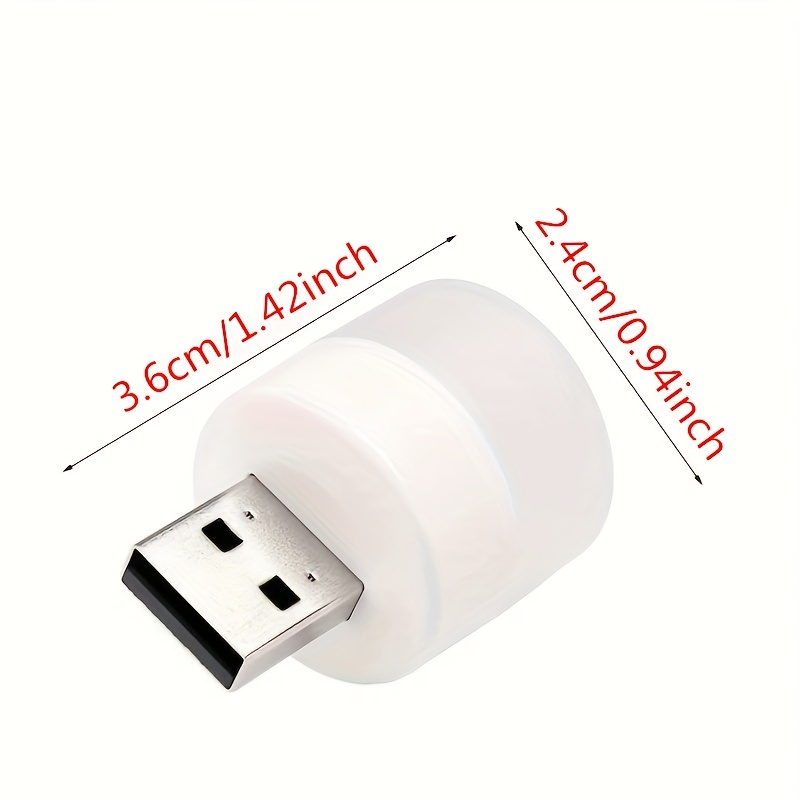 5pcs usb small night light mini creative portable soft light eye care led small round light available for student dormitory childrens bedside light usb plug in details 9