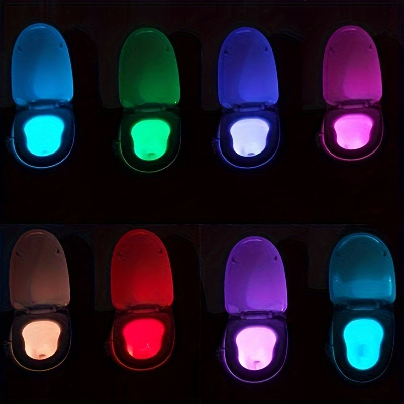 smart pir 8 colors motion sensor toilet seat night light waterproof for toilet luminaria lamp hanging type wc toilet details 6