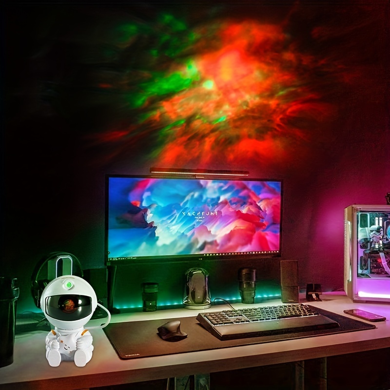 1pc usb astronaut sky projection light create a magical starry atmosphere in any room details 7