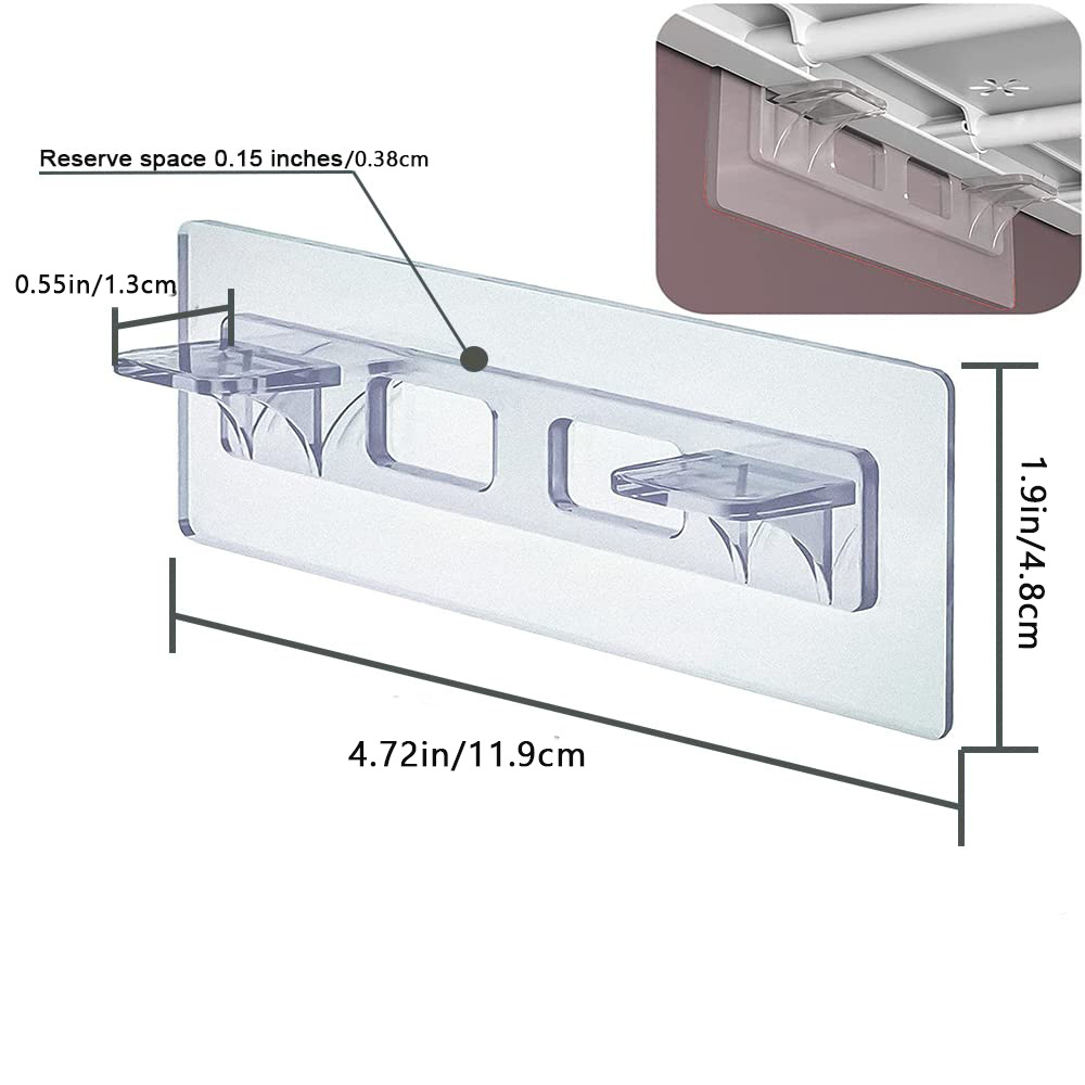 4 10pcs punch free adhesive shelf bracket shelf pegs shelf clip for cabinet book shelves 11 9x4 8cm 4 72x1 9in details 4