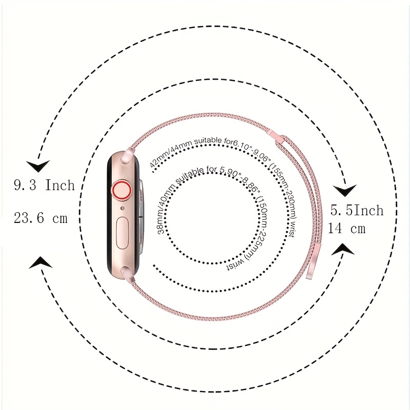 upgrade your watch with a stylish milanese band compatible with series 8 7 6 5 4 3 2 1 se 38 40 41 42 44 45 49mm details 0